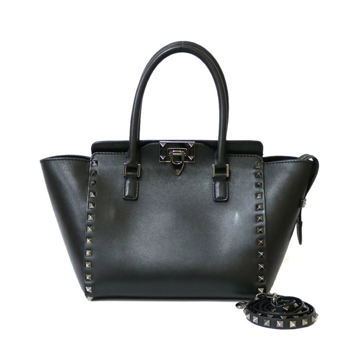 Pre-Owned Black Leather Shoulder Bag K39485