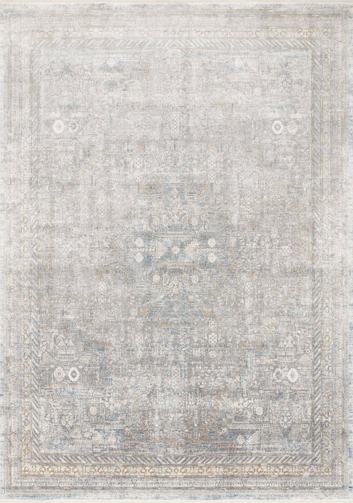 Silver Multi 2'8 x 10' Rug P8369