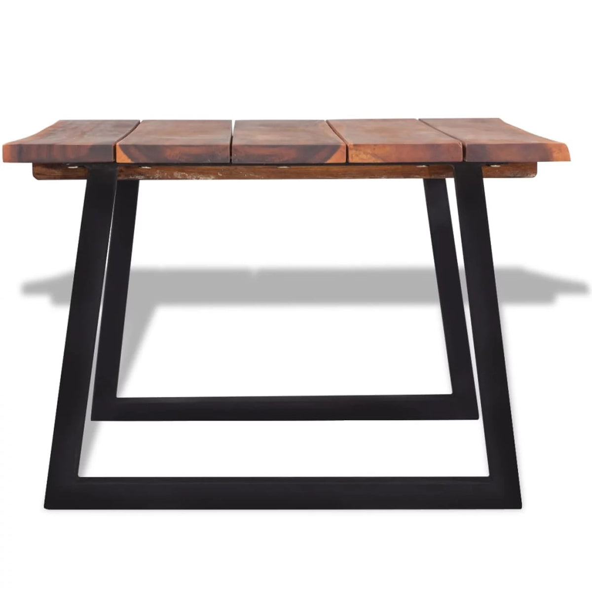 Acacia Wood Coffee Table with Metal Legs B433