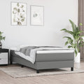 Pocket Spring Bed Dark Gray Twin XL Fabric U903569