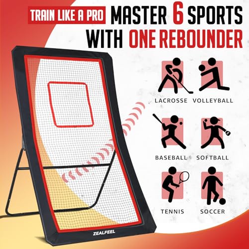 4x7FT Lacrosse Rebounder with Target Strip R910