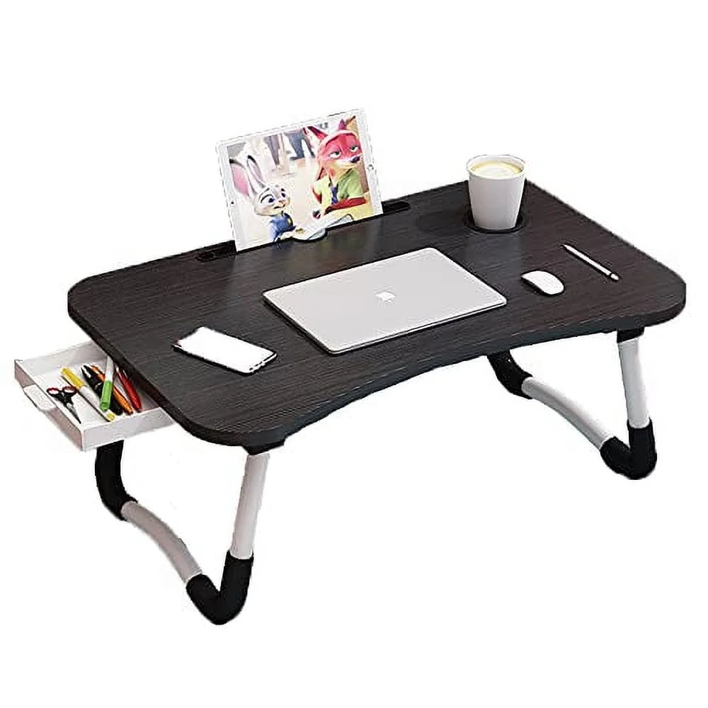 Foldable Laptop Desk with Drawer T51384