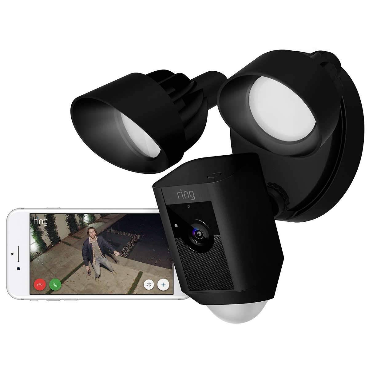 Floodlight Camera with Chime Pro White C273534