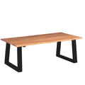 Acacia Wood Coffee Table with Metal Legs B433