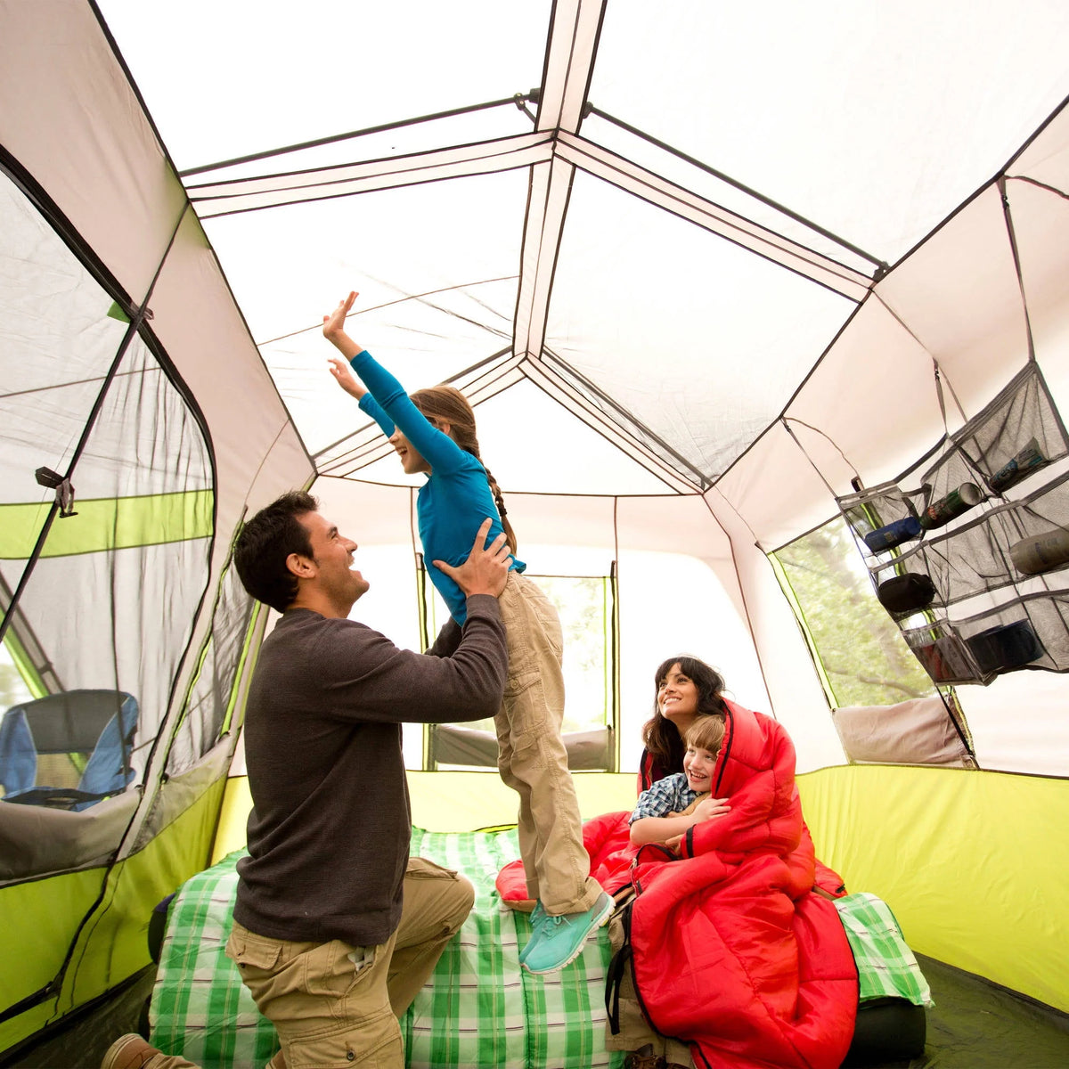 9 Person 2 Room Cabin Tent with Screen Room M617658