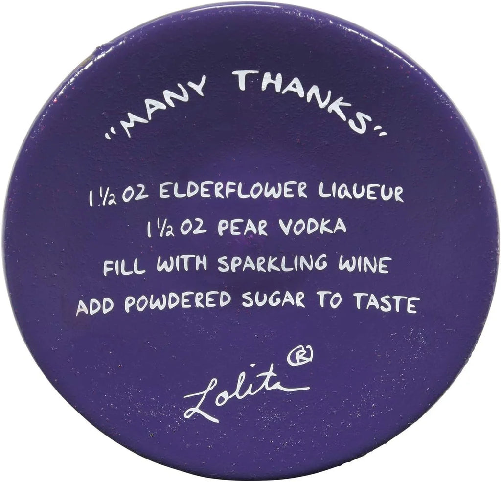 Hand-Painted Artisan Wine Glass 15 Ounce Multicolor S9186