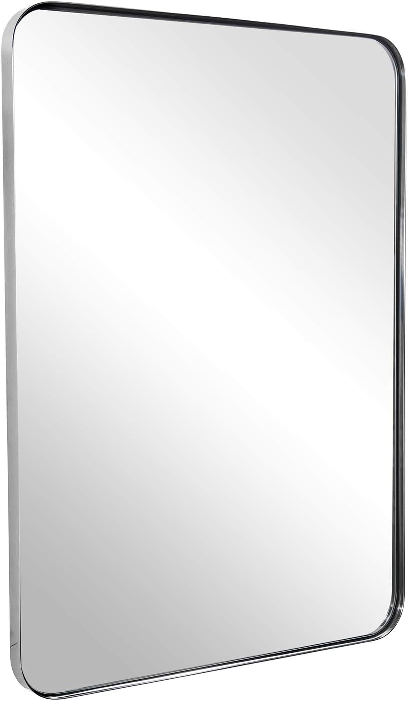 30”x40” Brushed Bronze Stainless Steel Bathroom Mirror V9913