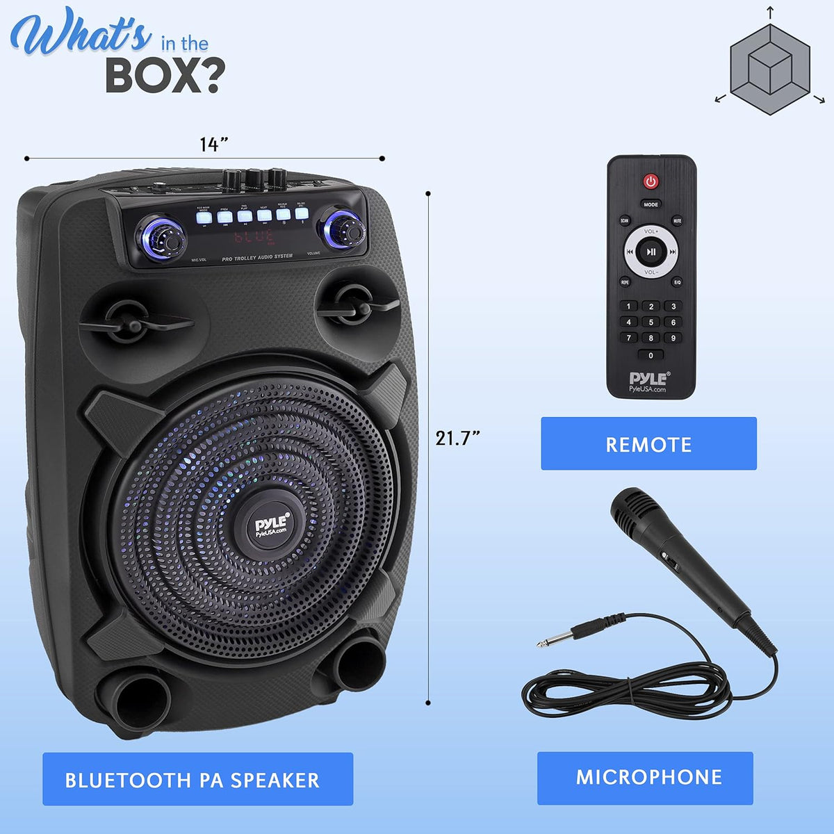 800W 12” Portable Bluetooth PA Speaker System K5849