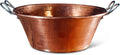 4 Qt 12 In Solid Copper Hand Hammered Jam Pan C524