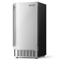 15" 80 LBS/Day Stainless Steel Built-in Freestanding Ice Maker F7037