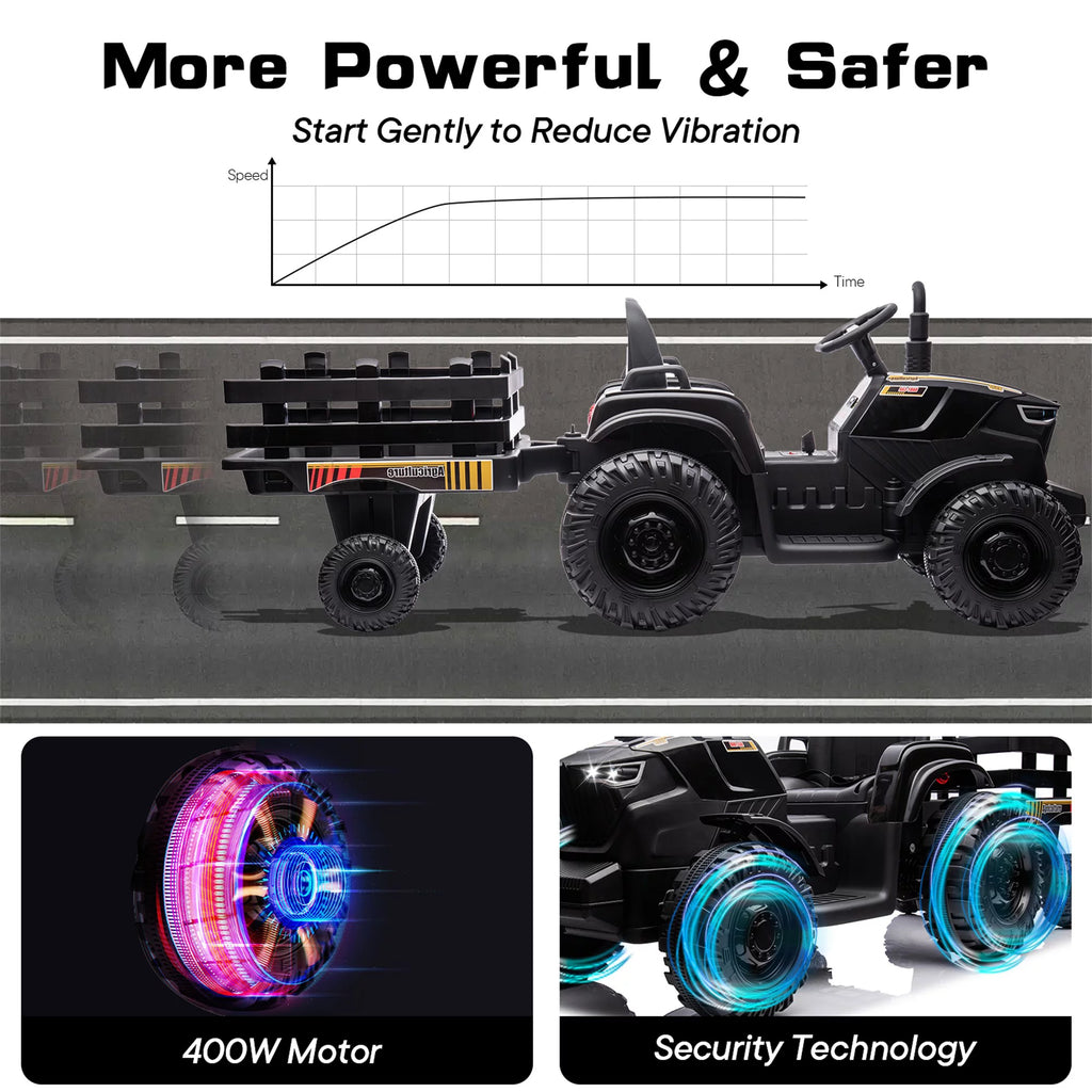 24V Ride on Tractor with Trailer G99873