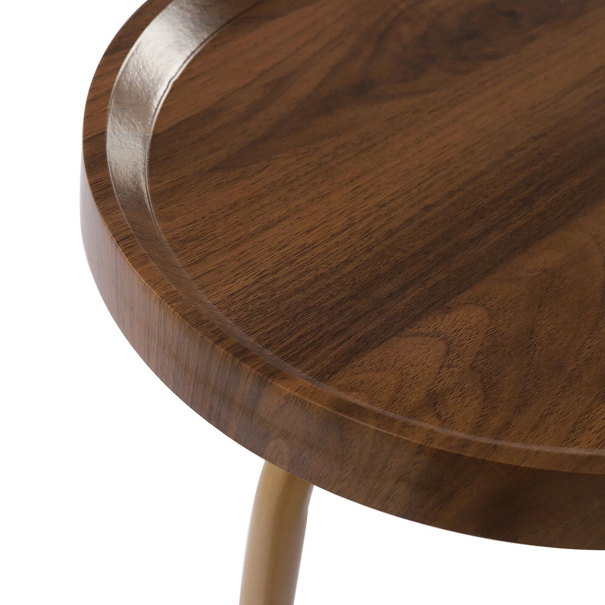Gold Metal End Table 24 inch C229517
