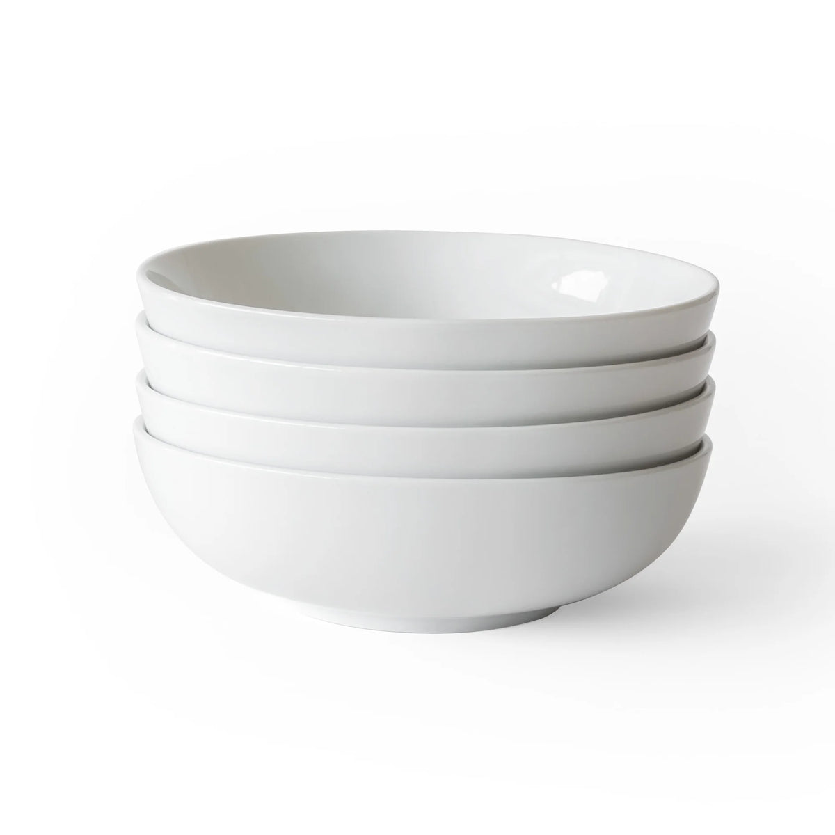 Porcelain Round Pasta Serve Bowls, Set of 4 F35920