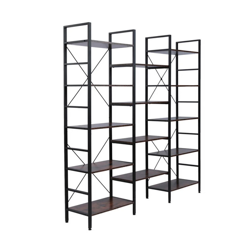 5-Shelf Wood and Metal Bookcase R942693