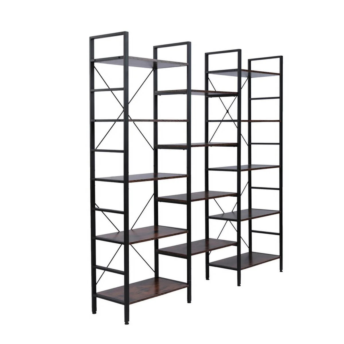 5-Shelf Wood and Metal Bookcase R942693