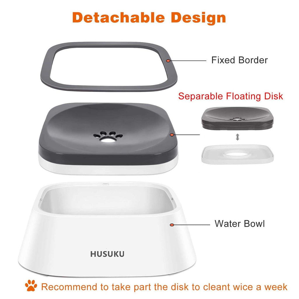 Dog Bowl 35oz Slow Water Feeder Y222
