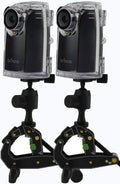 Time Lapse Camera with Clamp and Water-Resistant Case, 720P 2-Pack E149