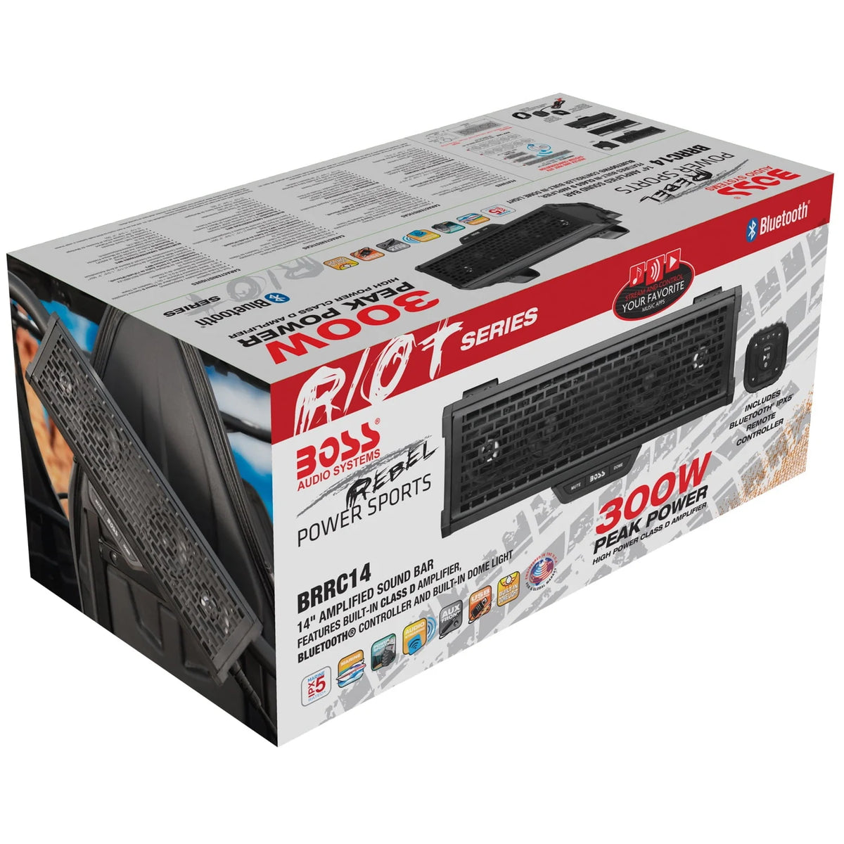 14 Weatherproof Bluetooth Audio System with 3 Speakers I674079