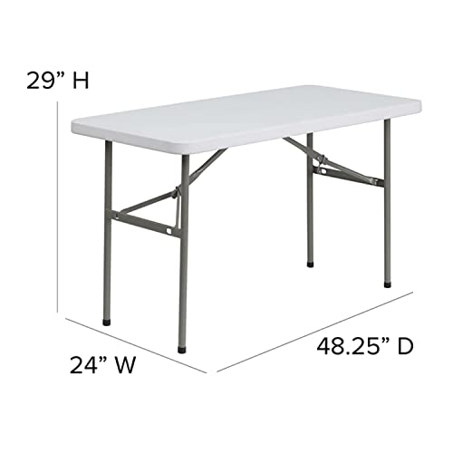 White Plastic Folding Event Table E5518