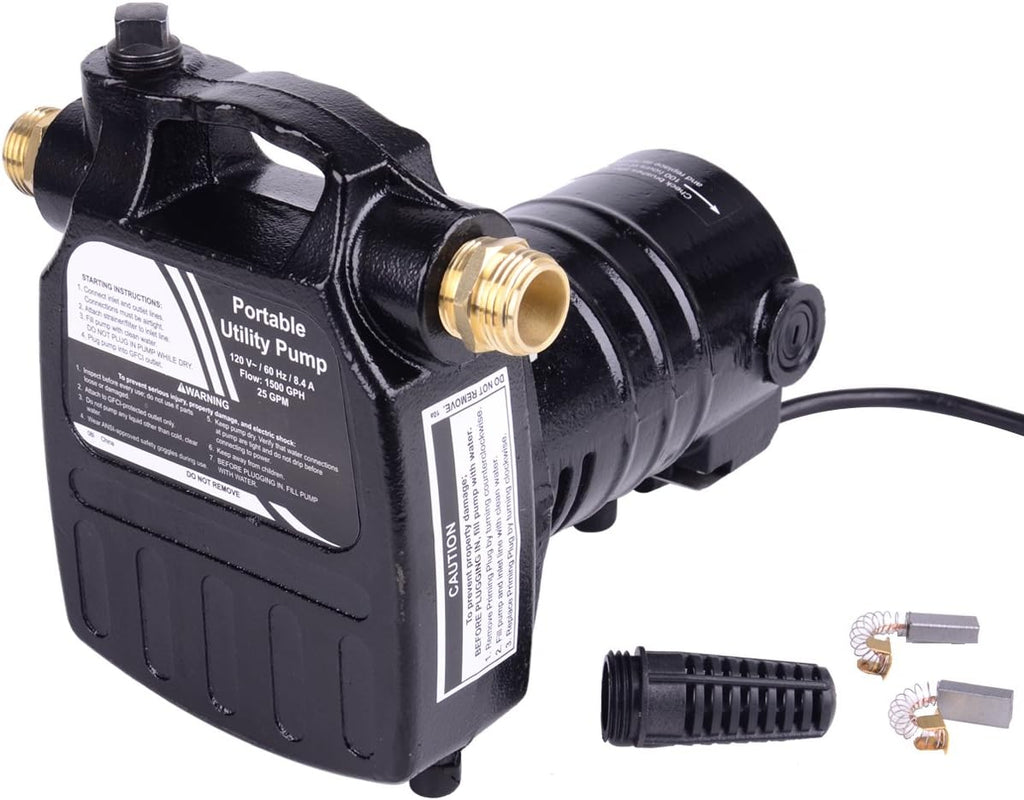 1/2HP 1450GPH Cast Iron Portable Electric Water Pump I31702