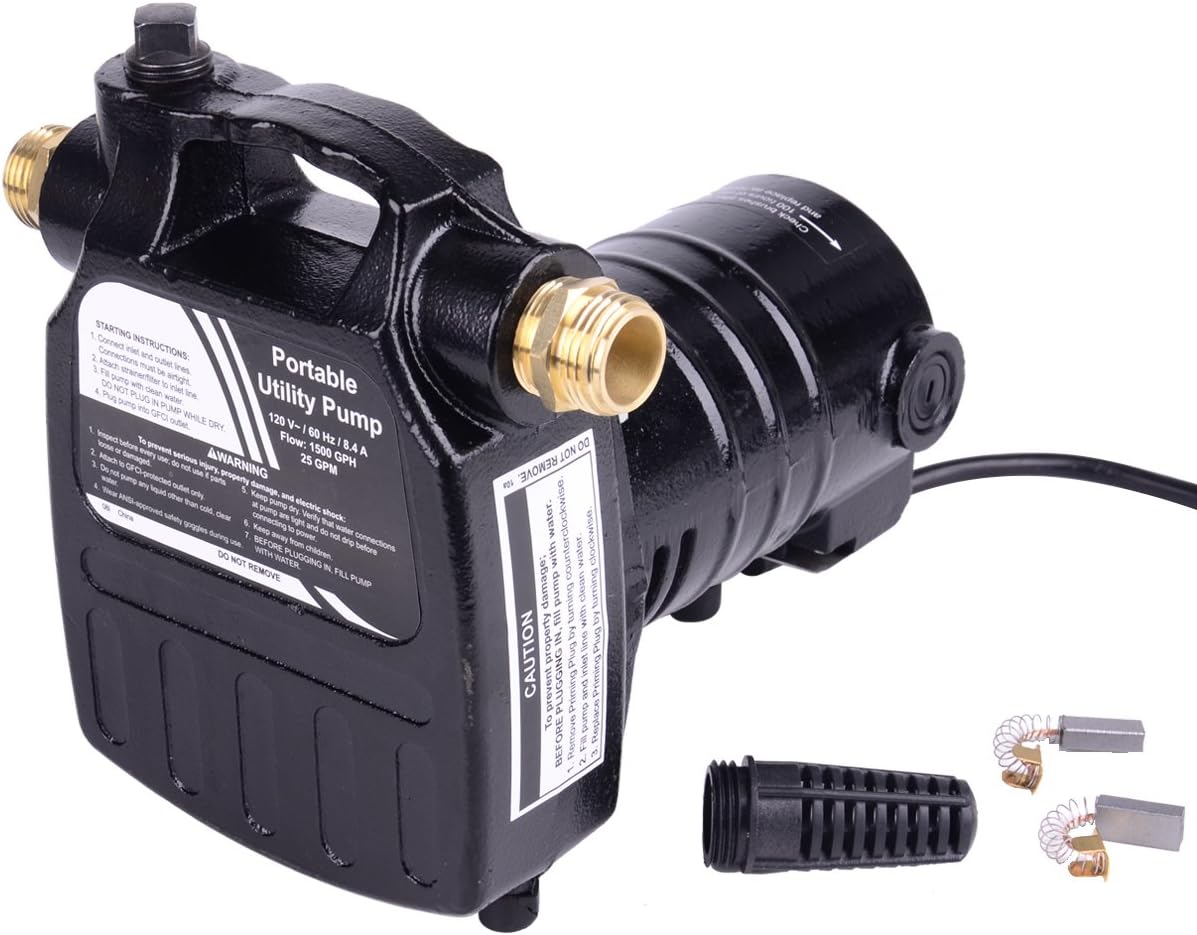 1/2HP 1450GPH Cast Iron Portable Electric Water Pump I31702