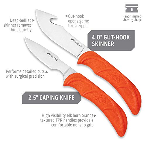 4-Piece Hunting Knife Set with Camo Belt Scabbard D348