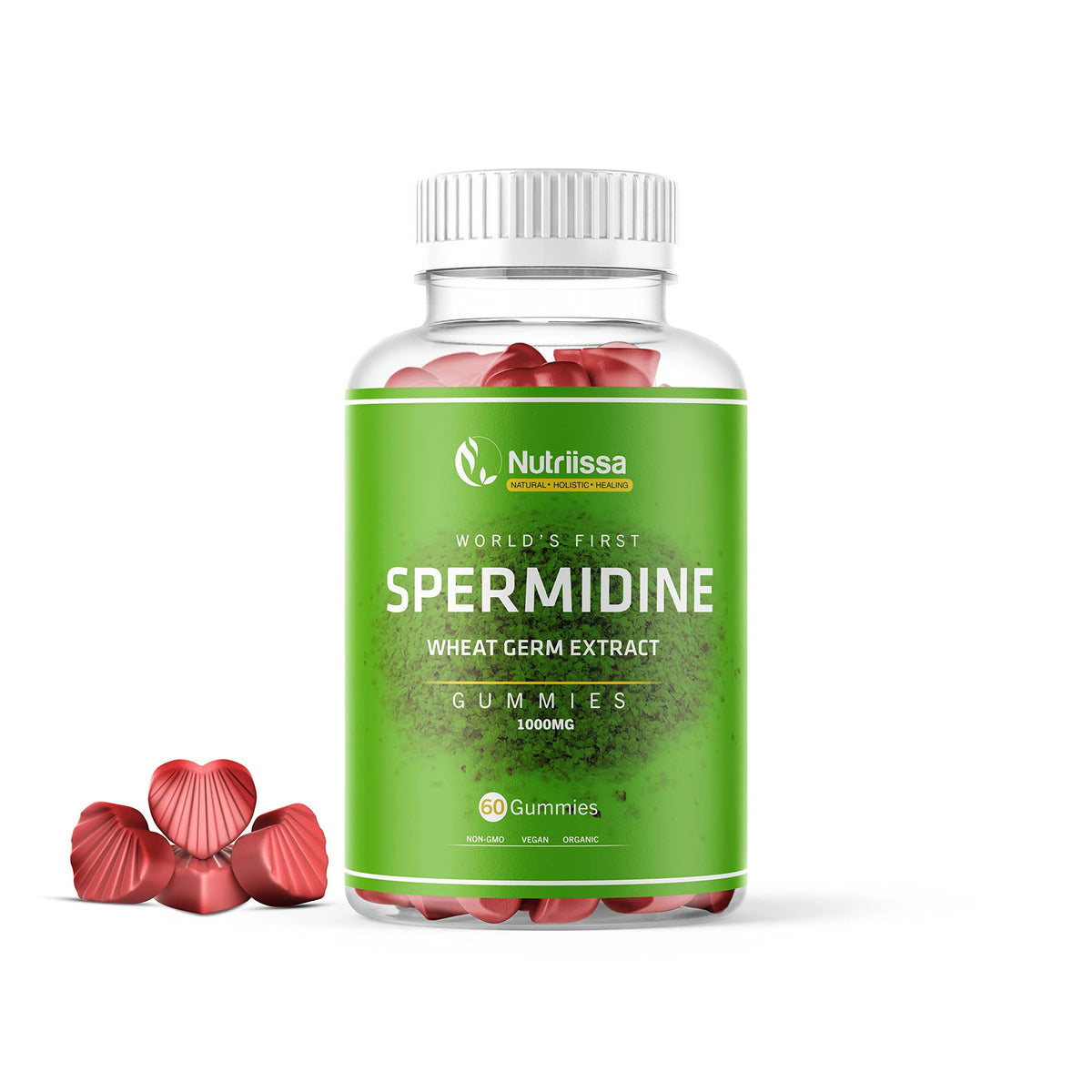 Organic Wheat Germ Extract with Thiamine and Zinc Gummy Supplement 1000mg 60ct M37839