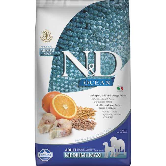 Cod & Orange Dry Dog Food A67046