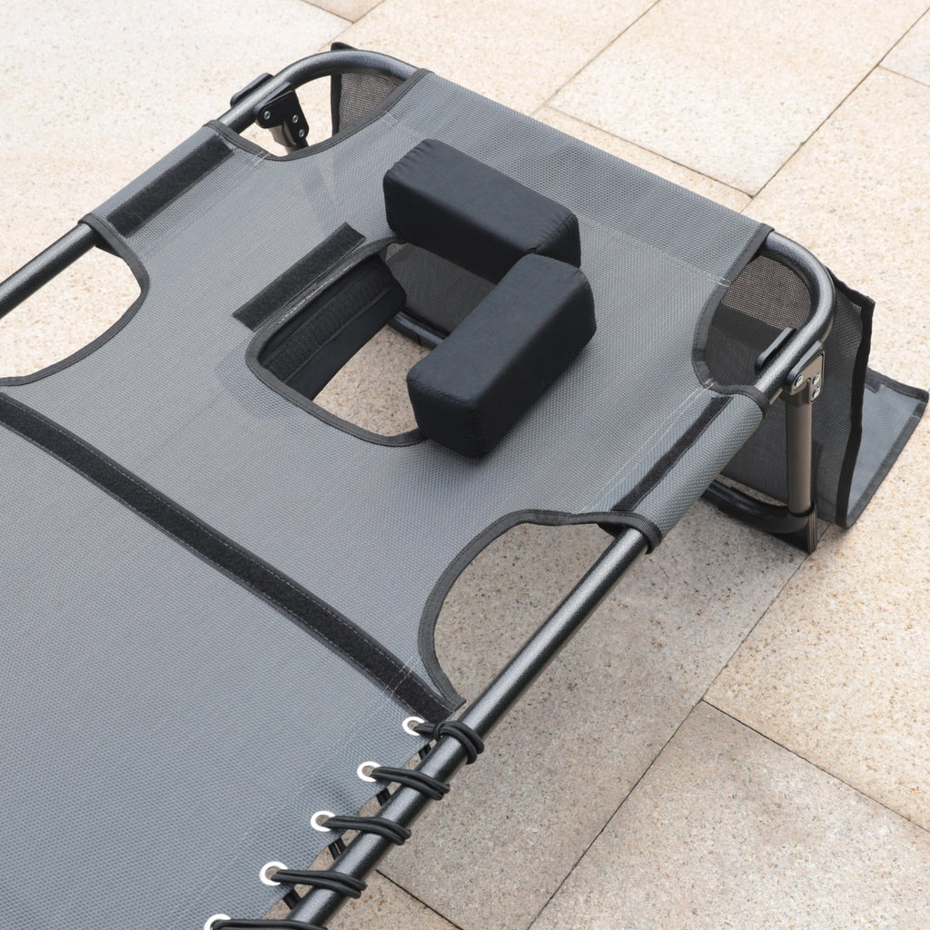5-Position Adjustable Tanning Chair with Face & Arm Hole K615