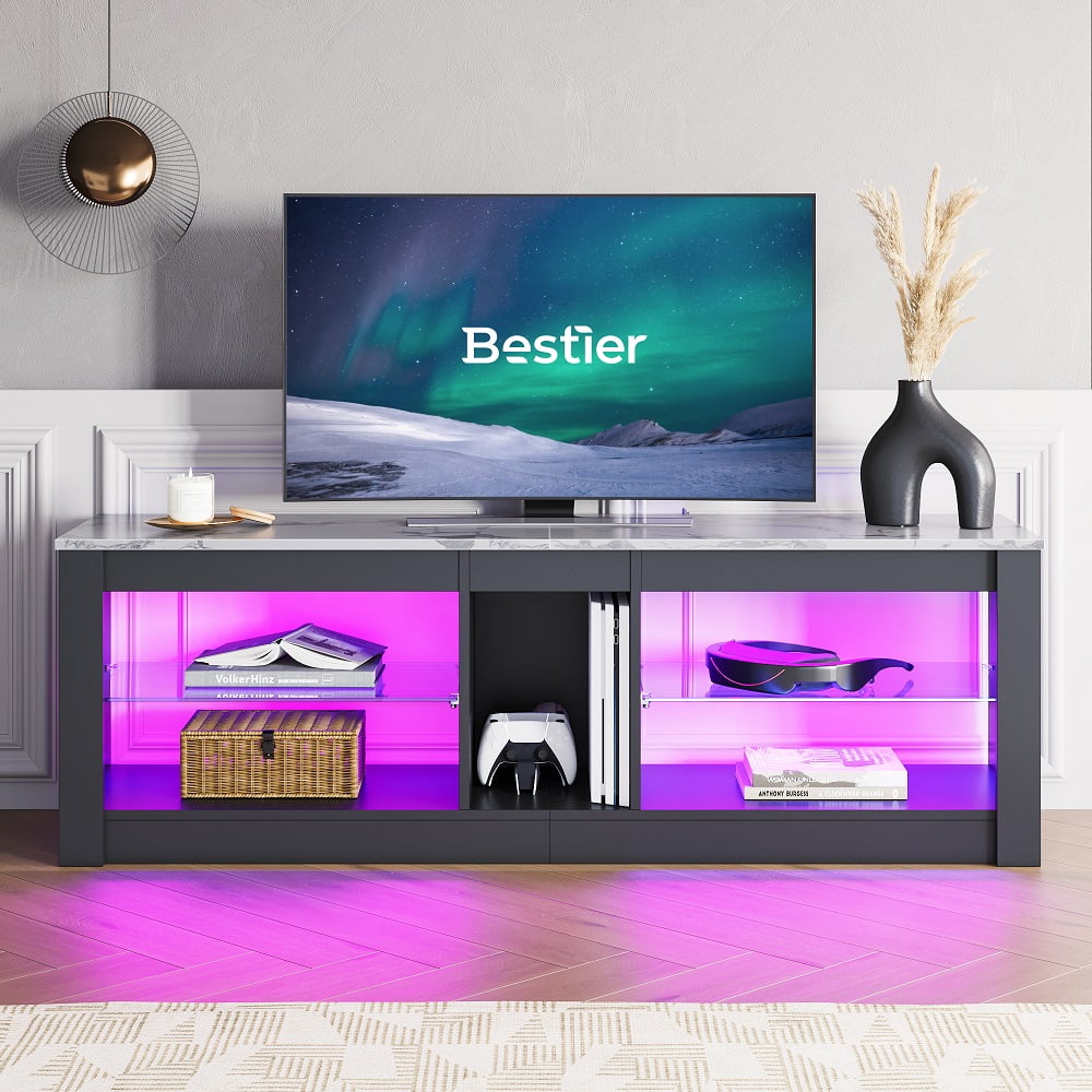 Light Grey TV Stand Media Console Table N1880