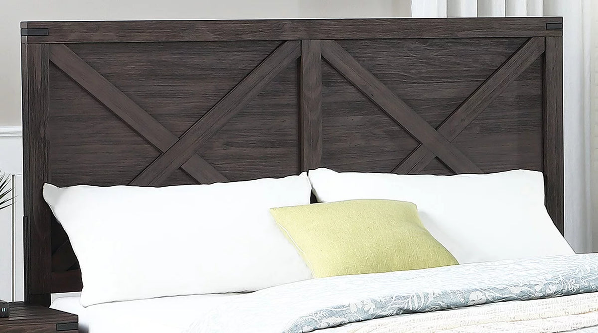 Queen Size Plywood Solid Wood Bed D8359