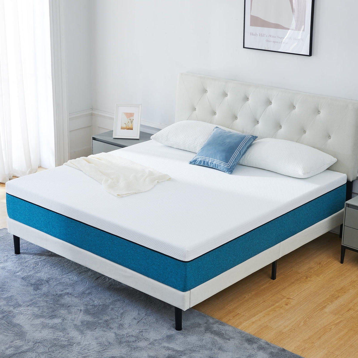 Queen 10 Medium Gel Memory Foam Mattress Q17491
