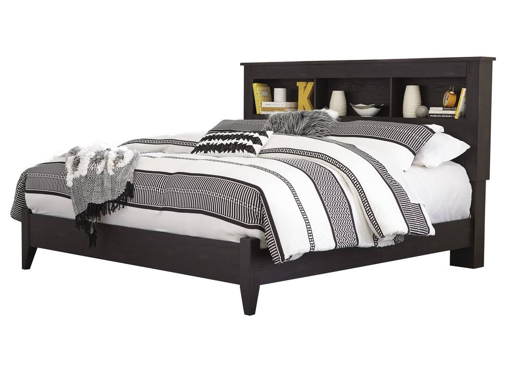 Dark Brown King Bookcase Headboard X56335