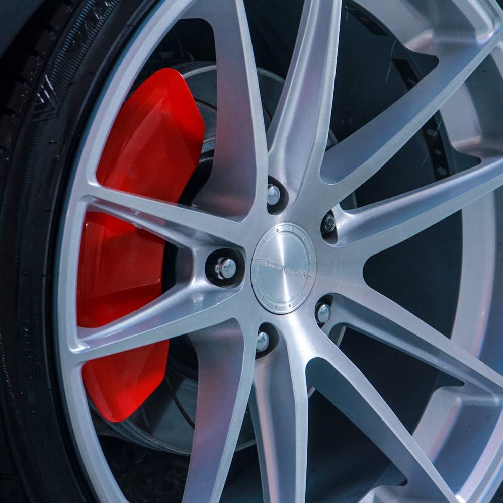 Red Powder Coat Finish Set of 4 Caliper Covers K6411