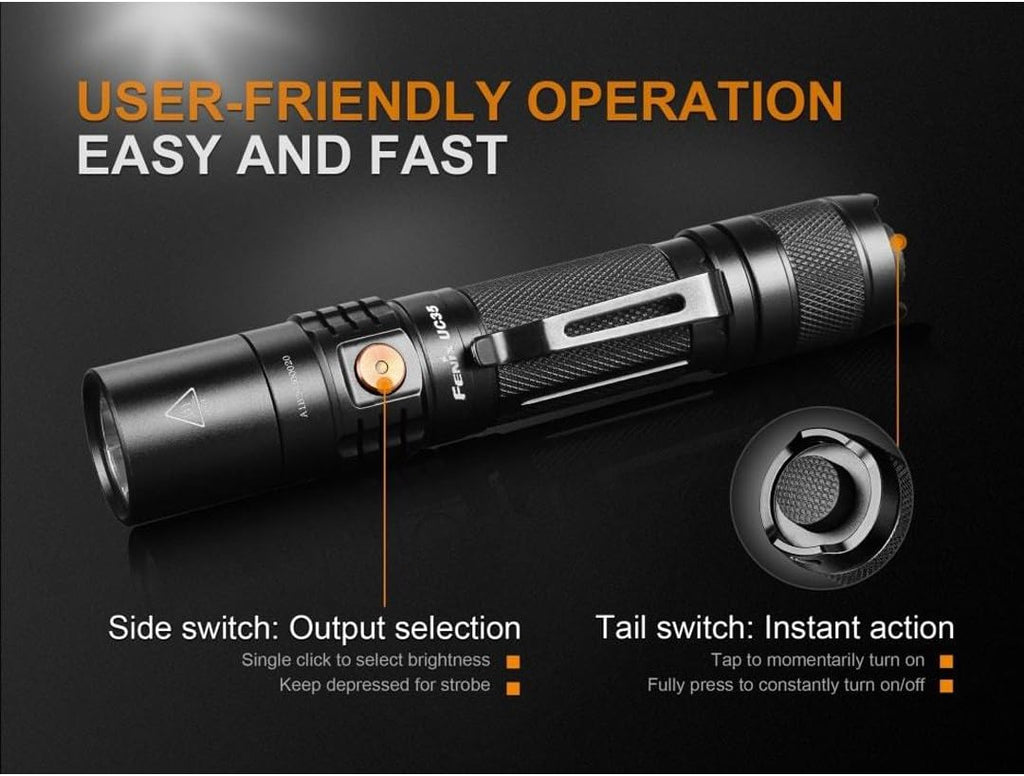 1000 Lumen Rechargeable Tactical Flashlight Q509828