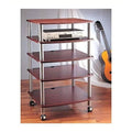 5 Shelf Audio Rack with Casters S87306