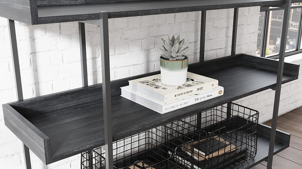 Black 3-Tier Bookcase P54853