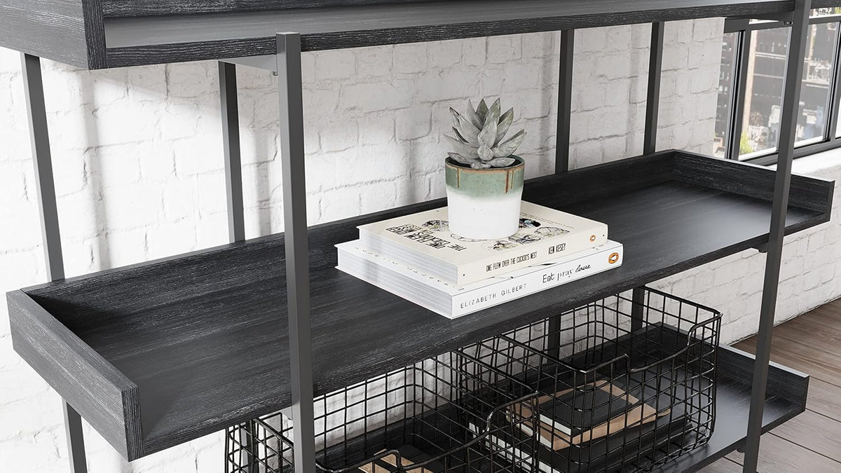 Black 3-Tier Bookcase P54853