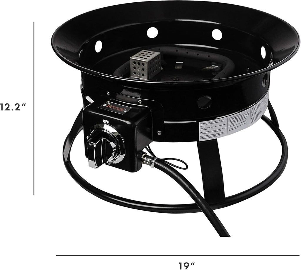 Portable Propane Fire Pit with Carrying Strap, 52,000 Btu V4358