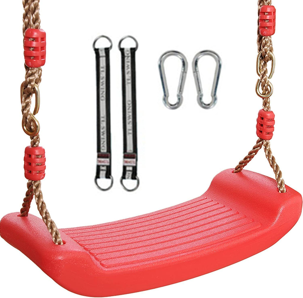 Green Disc Swing Seat with Adjustable Rope and Carabiner G183603