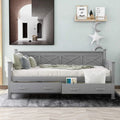 Wood Daybed Frame with Drawer O858692