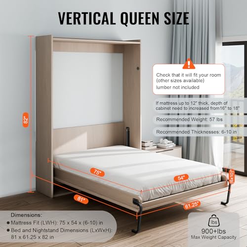 Twin Size Vertical Murphy Bed Kit B34510