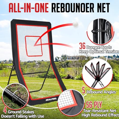 4x7FT Lacrosse Rebounder with Target Strip R910