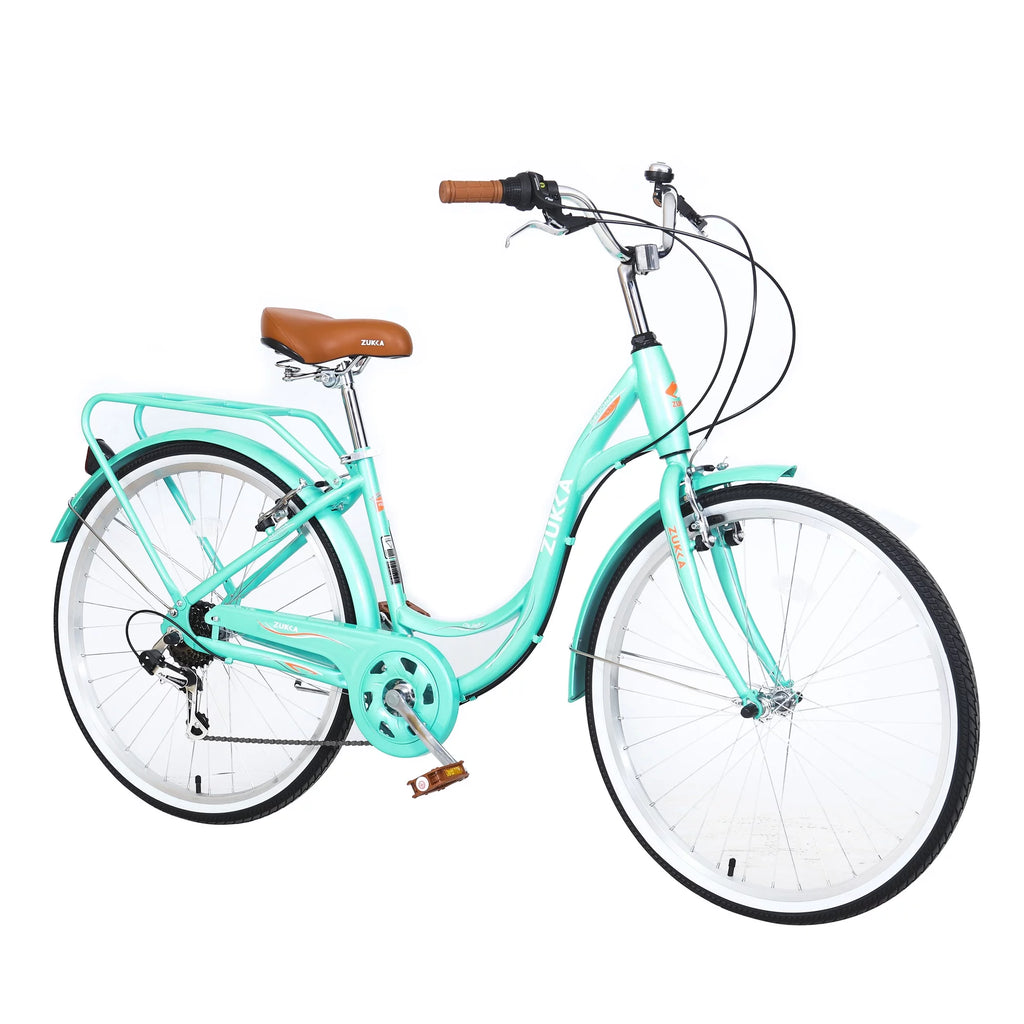 26 inch 7 Speed Steel Frame Girls Bicycle O130
