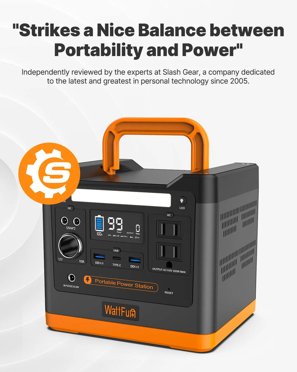 Portable Power Station 96000mAh 298Wh LiFePO4 U99403