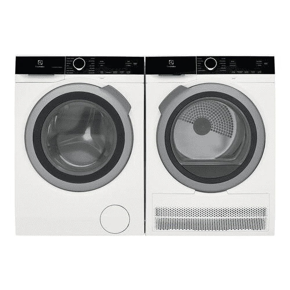 White Compact Front Load Steam Washer with 2.4 cu. ft. Capacity T57988
