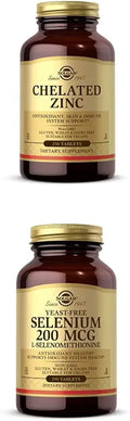 Chelated Zinc 250 Tablets and Yeast-Free Selenium 200 mcg 250 Tablets K7091