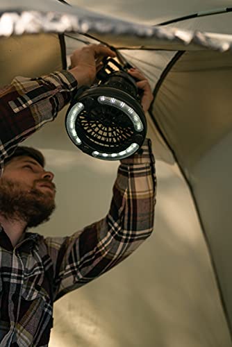 Black Camping Lantern with Fan U201428
