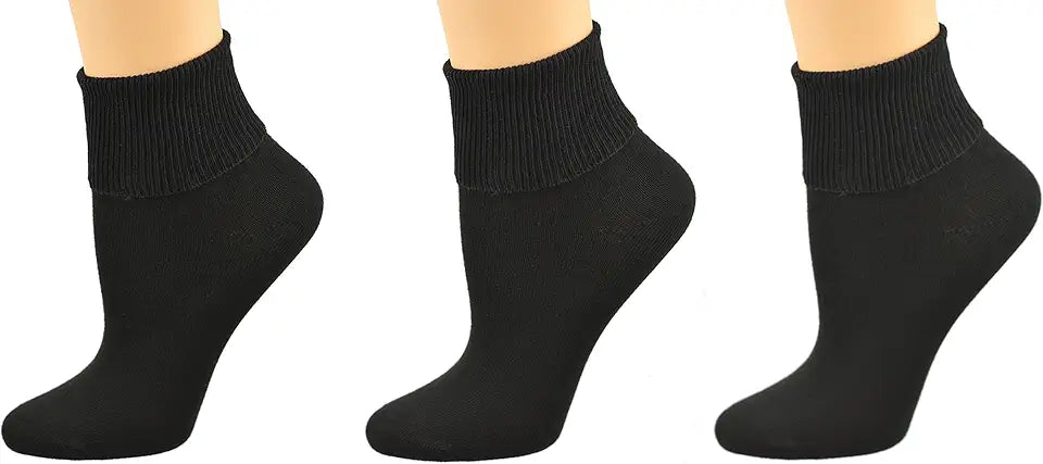 Seamless Ribbed Combed Cotton Ankle Socks G869