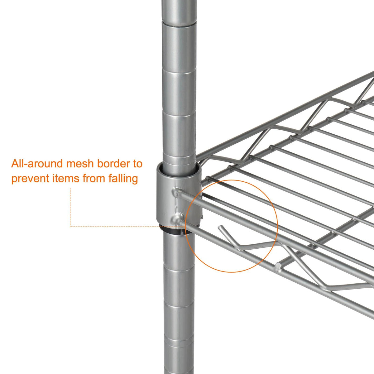 Adjustable 5-Shelf Wire Shelving F59566